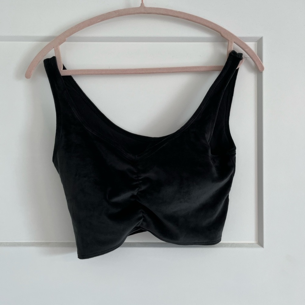 Gully Hicks Velvet Crop Top sizes M